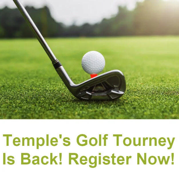 Temple's 25th Annual Golf Tournament Is Sunday, Jume 27
