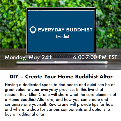 REGISTER now for DIY Obutsudan Monday, May 24