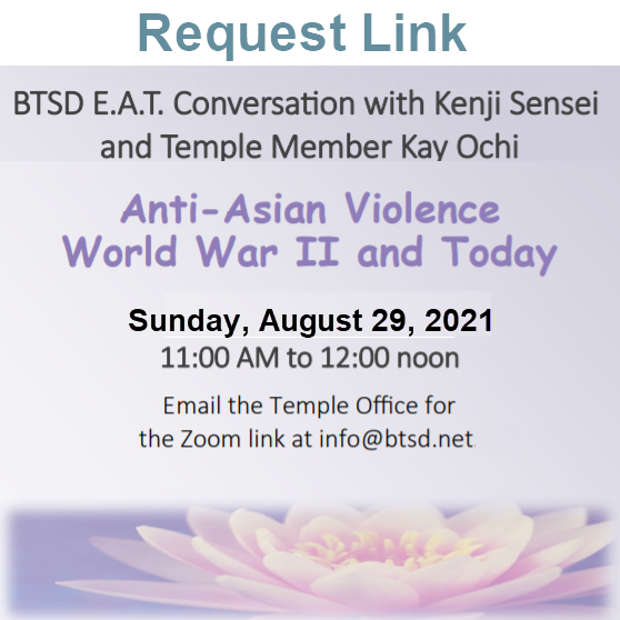 SIGNUP NOW -- LIVE Conversation on Anti-Asian Violence (Zoom) August 29, 11:00 a.m.