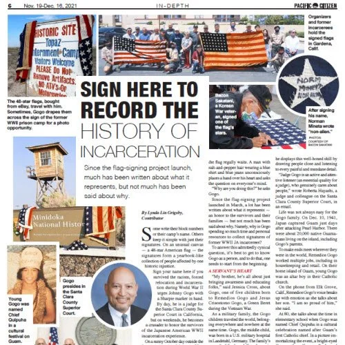 PACIFIC CITIZEN Highlights Flag-Signing Project