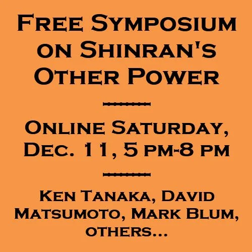 Free Online Symposium on Shinran This Weekend, Ken Tanaka MCs!
