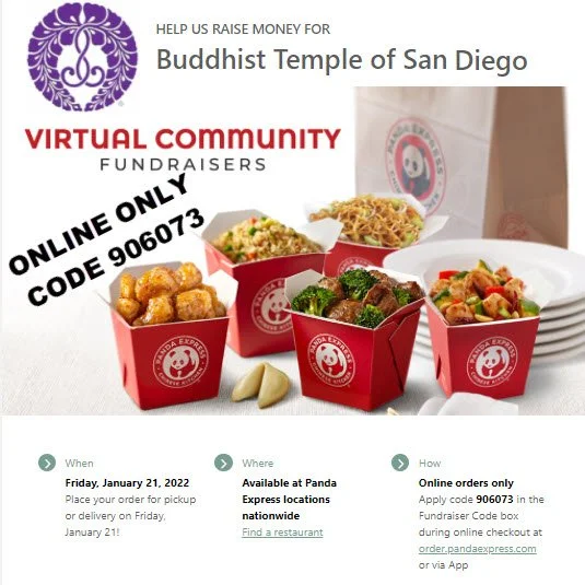 Thank You For Supporting Fundraiser With Panda Express, Final Totals to be Announced