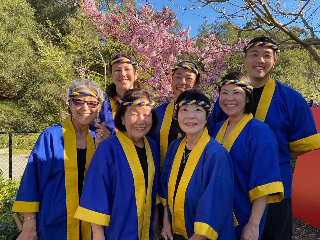 Taiko Troupe from Our Temple at Cherry Blossom Festival