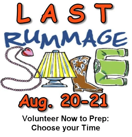 Volunteer to Help Prep Our Last Rummage Sale