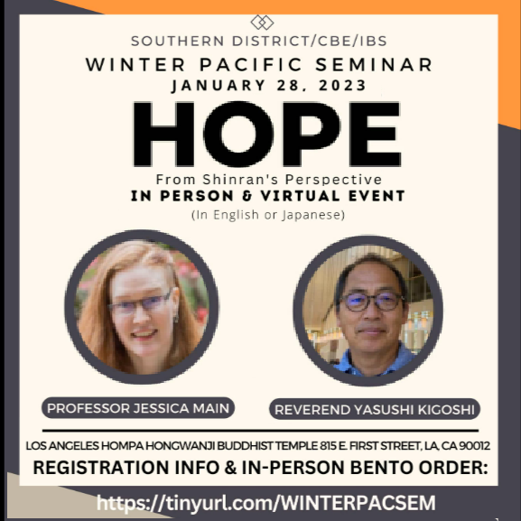 Register through BTSD for HOPE, Winter Pacific Seminar by Jan. 20