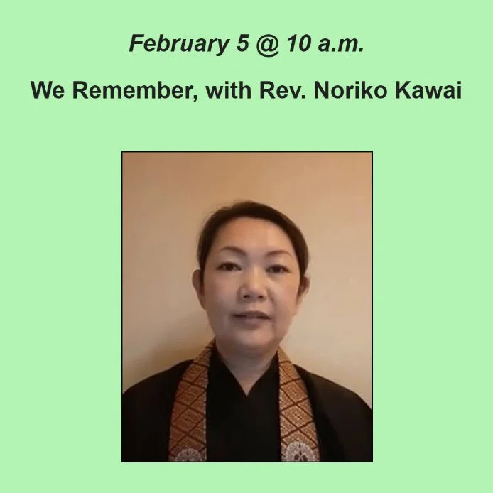 February Shotsuki Hoyo with Rev. Noriko Kawai
