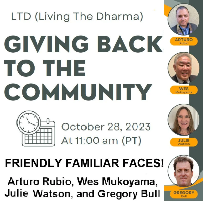 Look Who’s in the BCA Seminar, “Living the Dharma,” October 28