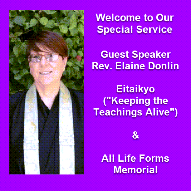 Welcome to Our Service, Remembering Family and Other Friends