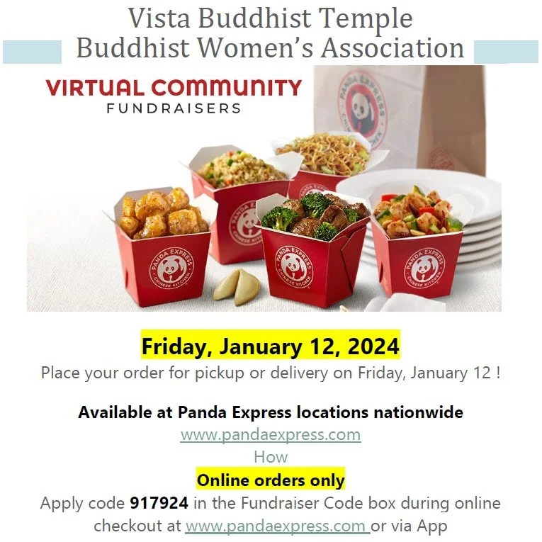 Panda Express Fri. Jan. 12 Supports Vista Temple BWA