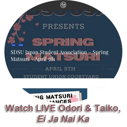 BTSD Taiko and Odori at SDSU Japan Students Association, April 9