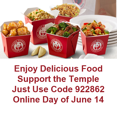 Help Us Raise Funds with Panda Express on Friday, June 14
