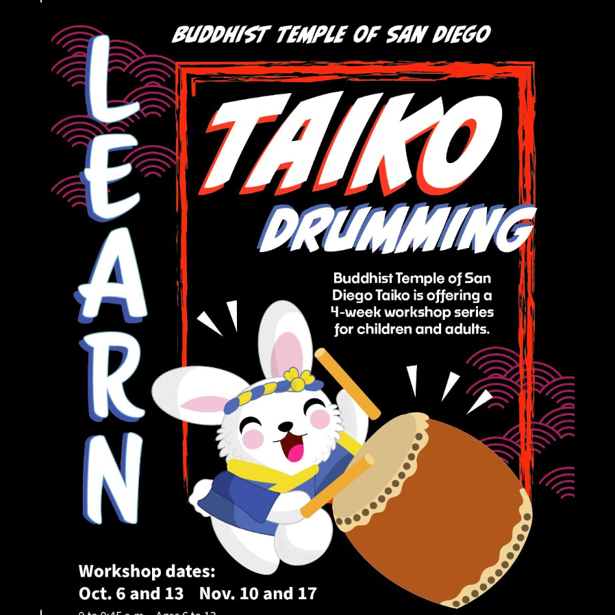 BTSD Taiko Workshops for Beginners Continue