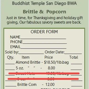 Sold Out: Sweet Hots but Still Corn and Brittle from BWA