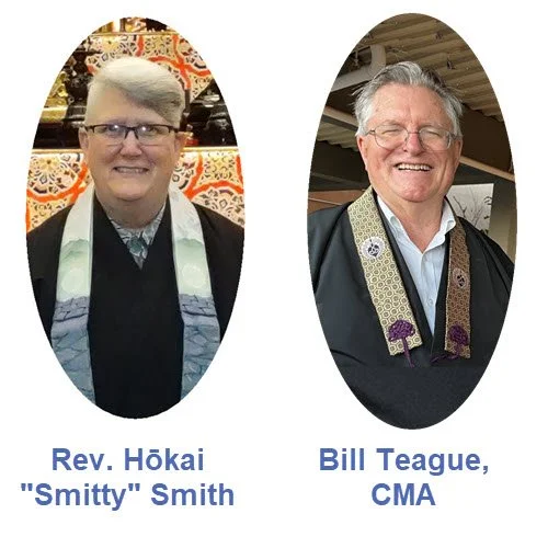 Join Rev. Smitty and Bill Teague, CMA, for the Dharma Service and Scholarship Awards