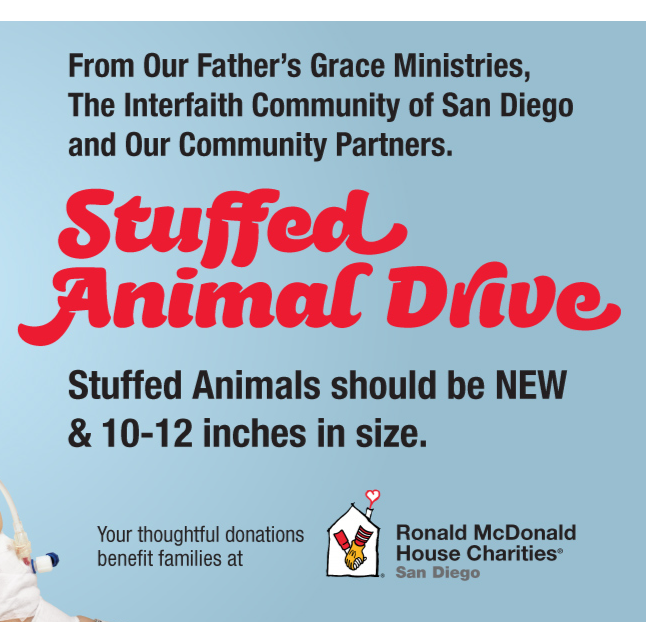 Donate New Stuffed Animals by October 18