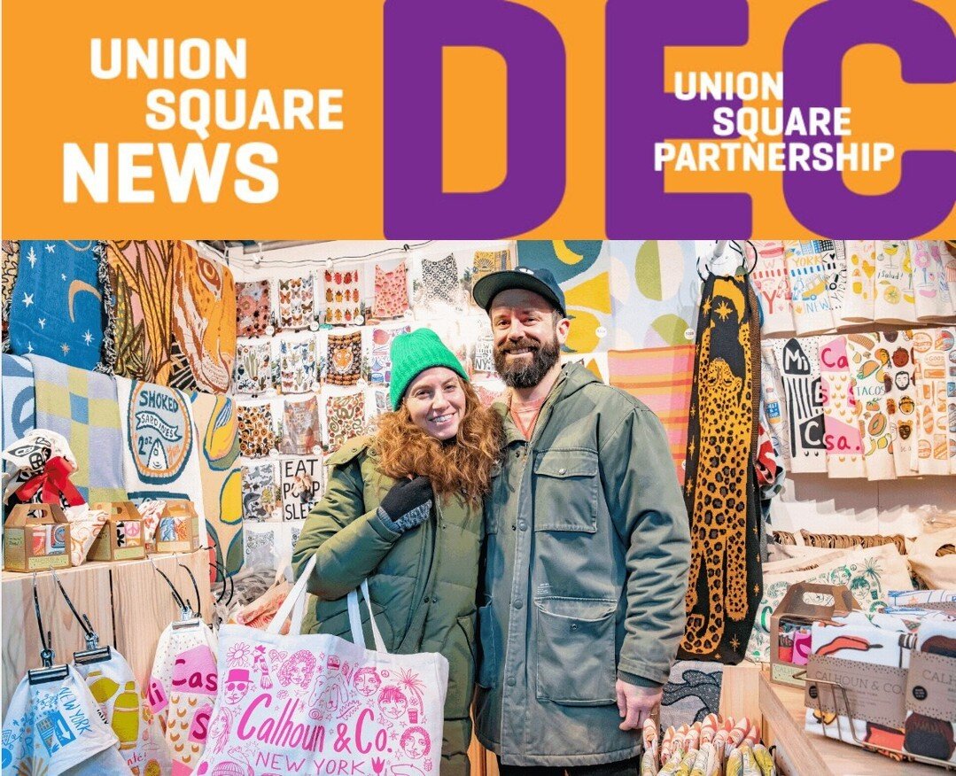 Holiday season is in full swing here in #UnionSquareNY ❄️

Check out our 2022 Holiday Shopping guide, make memories with the whole family at the Union Square Holiday Market by @UrbanspaceNYC, discover seasonal treats, and more in our December newslet