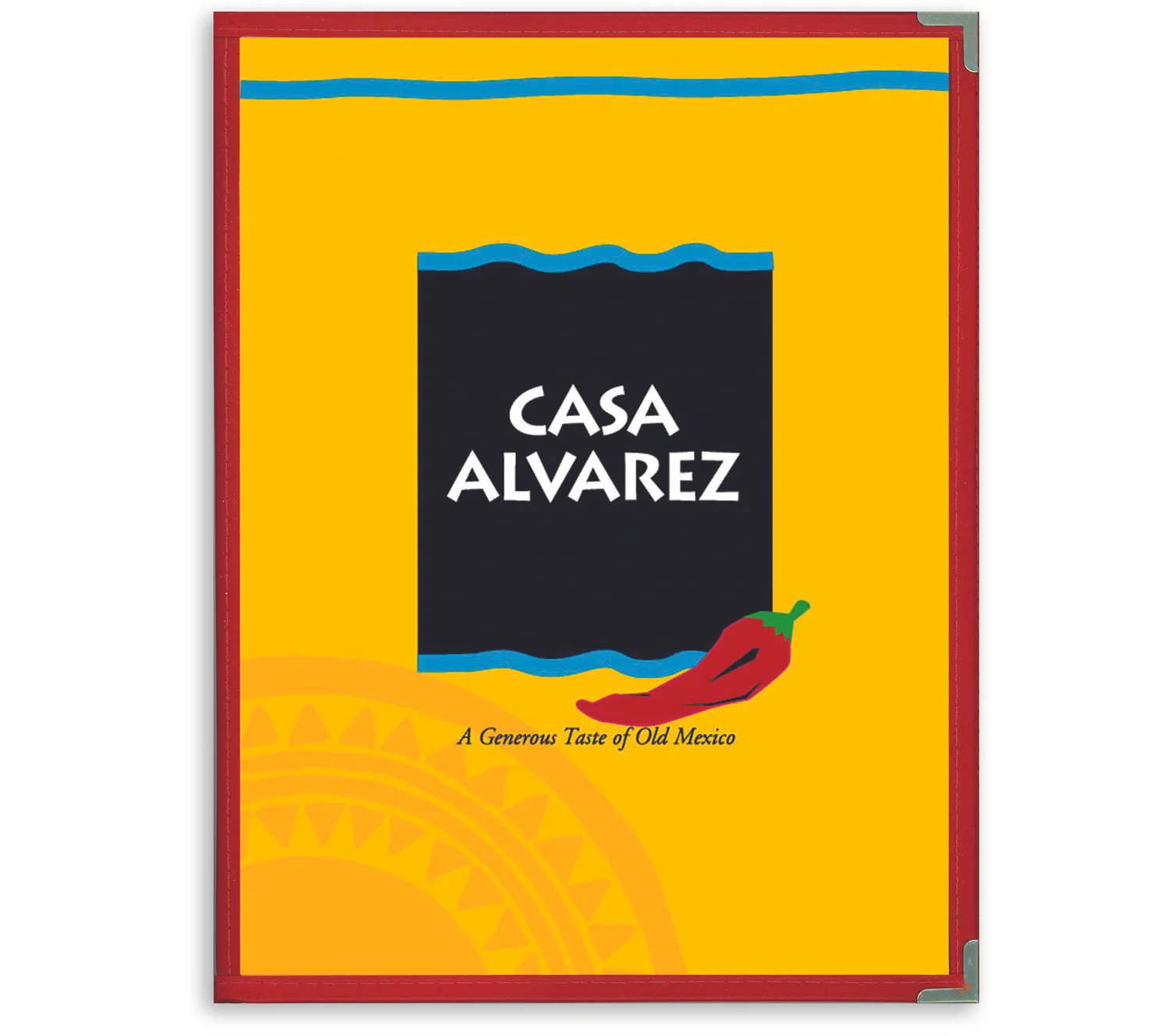 Casa Alvarez menu — Mason Design