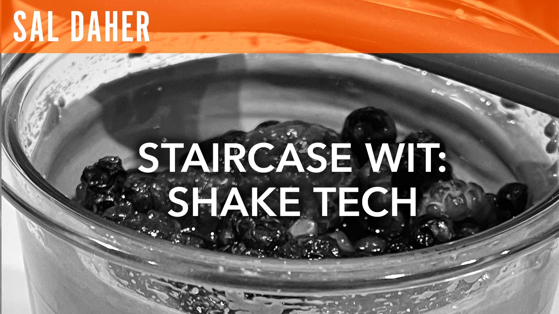 Sal Daher, "Staircase Wit: Shake Tech"