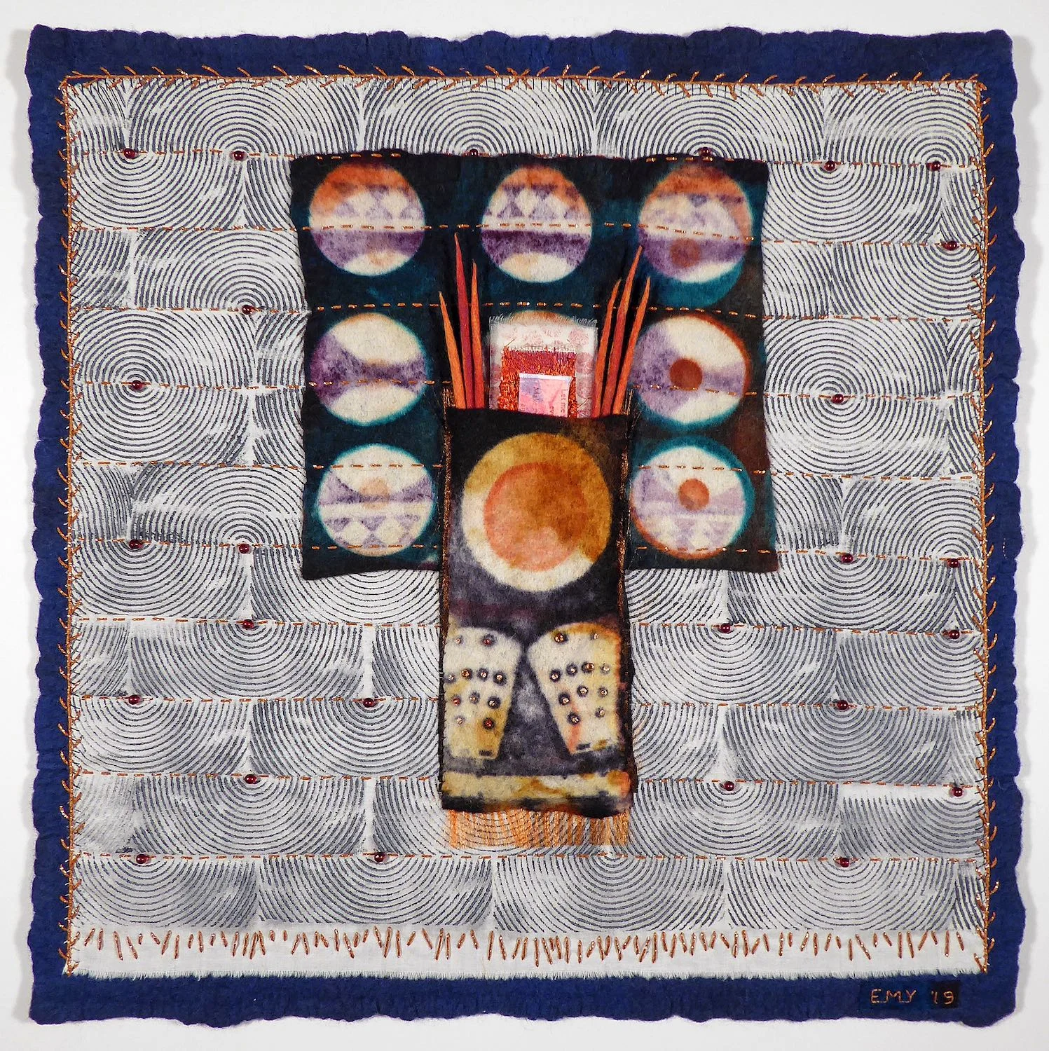 Solstice Ceremony, 22 x 22 x 2.5 inches, 2019