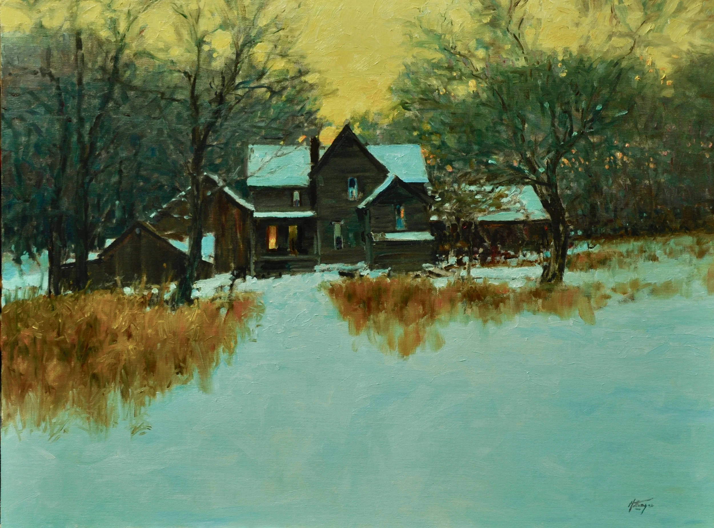 Uncle Hank's Farm. 18x24 Linen Panel.jpg