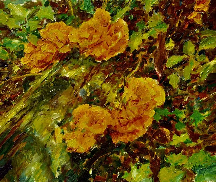 Chicken of the Woods. 10x12  panel unframed $550 .jpg