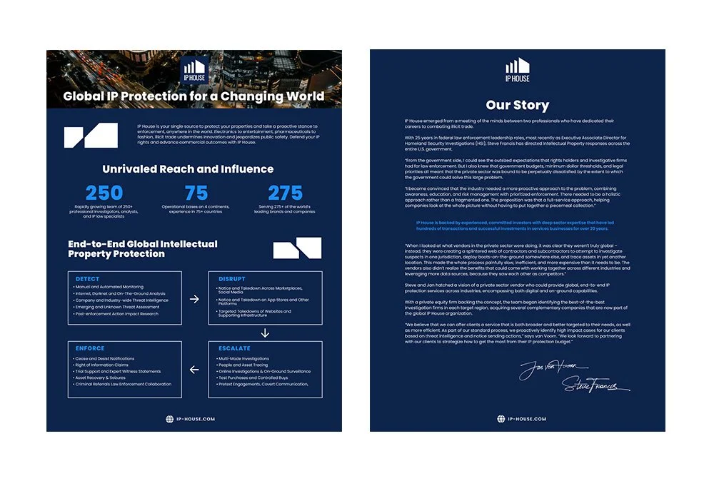 IP House Intro Sell Sheet