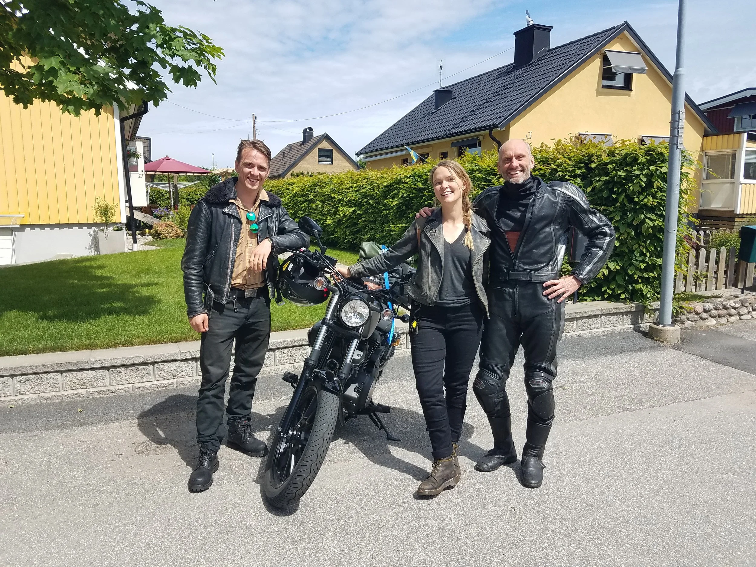 David, me and Urban in Trollhätten at the end of our ride together. 