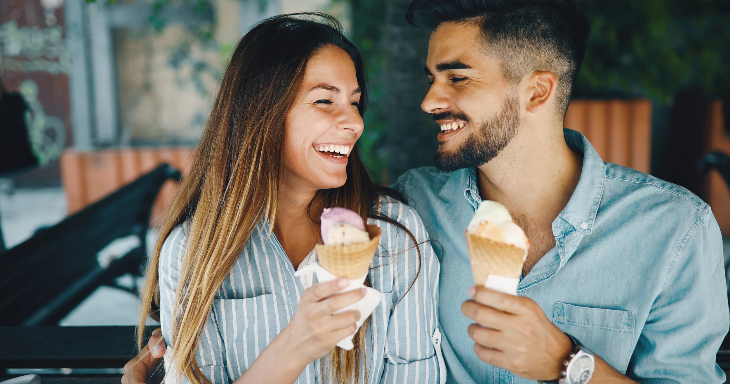 eating ice cream in Los Angeles