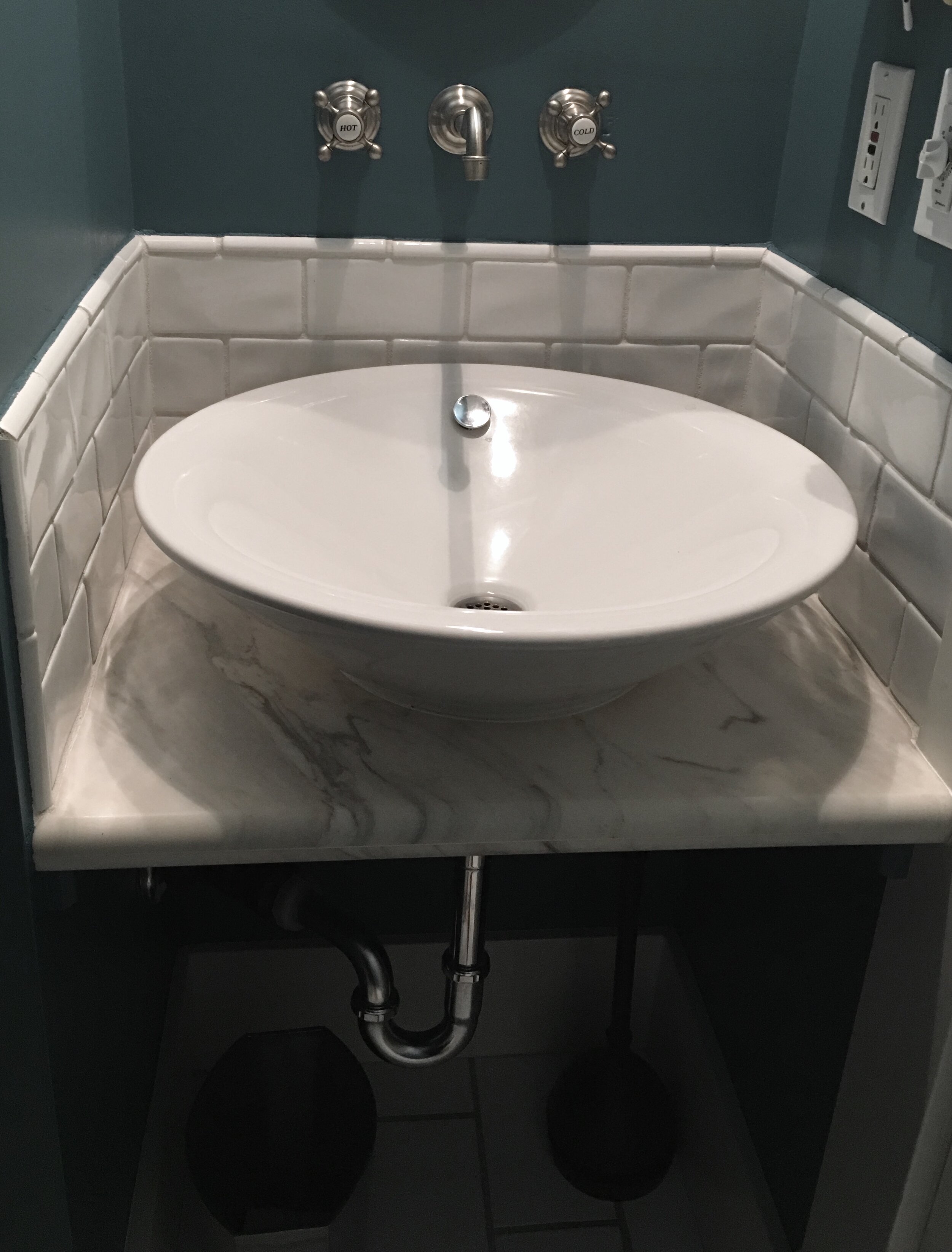 Foursquare Powder Room 1908 Tiny Nook
