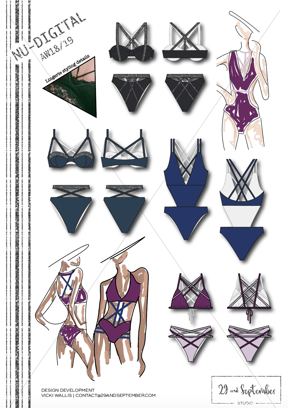 How to start a swimwear brand | swimwear technical drawings designs | Swim inspiration | technical drawings for fitness apparel by 29andSeptember Studio