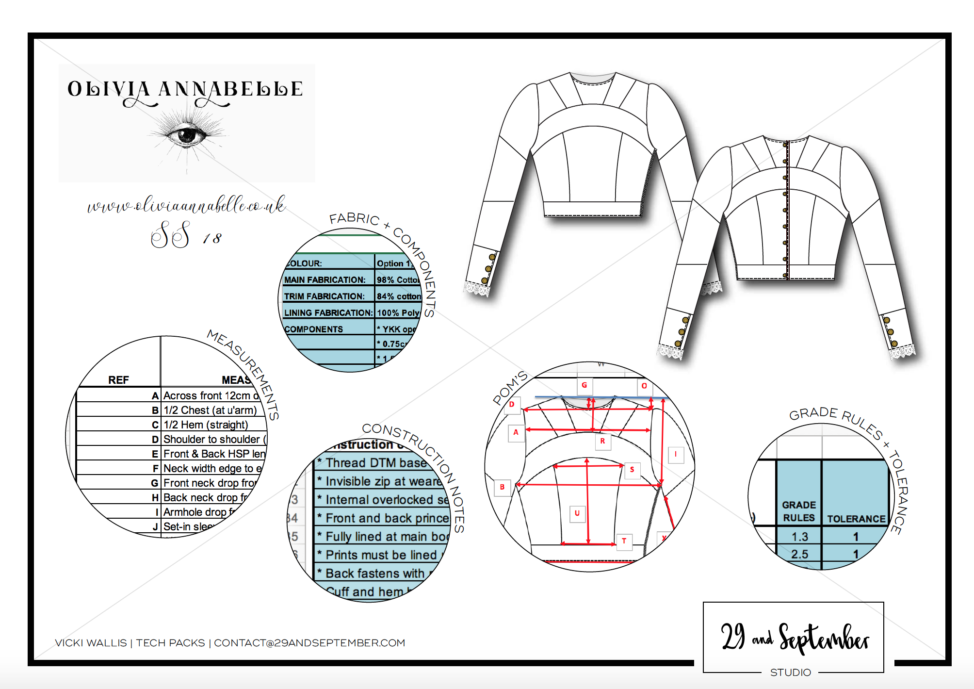 29andSeptember Studio Fashion Technical Drawings and Tech Pack Portfolio