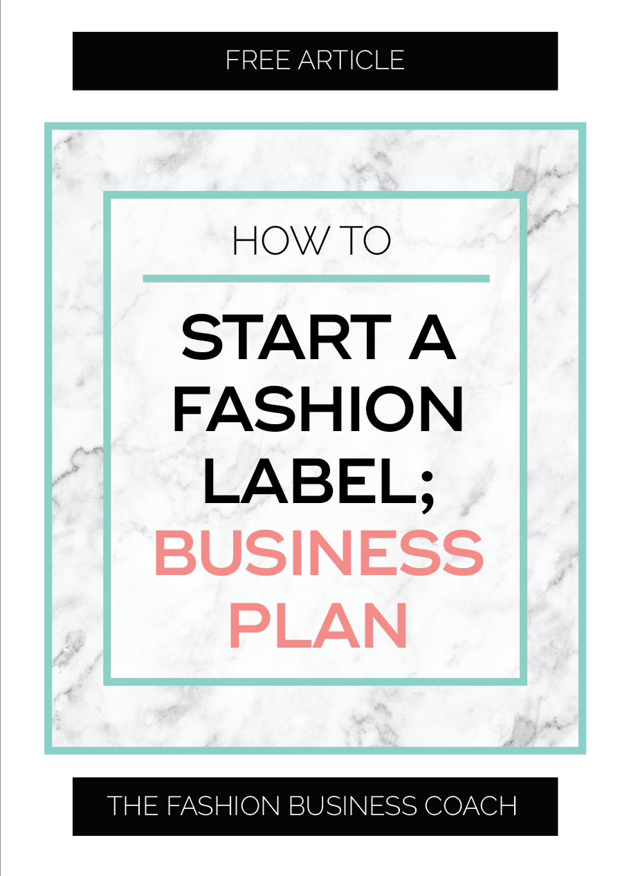 how to plan a fashion business