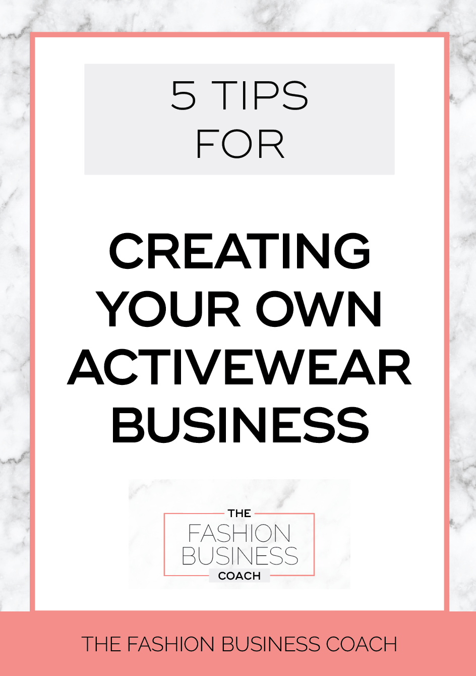 How to start an Activewear brand — The Fashion Business Coach