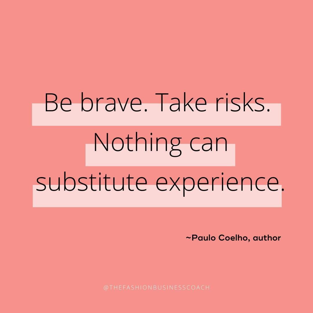 I have been doing a ton of reflecting lately as The Fashion Business Coach hits the milestone of its 5th year of business.⁠
⁠
Trying something new is always scary. I wouldn't have considered myself a &quot;brave&quot; person before starting this vent