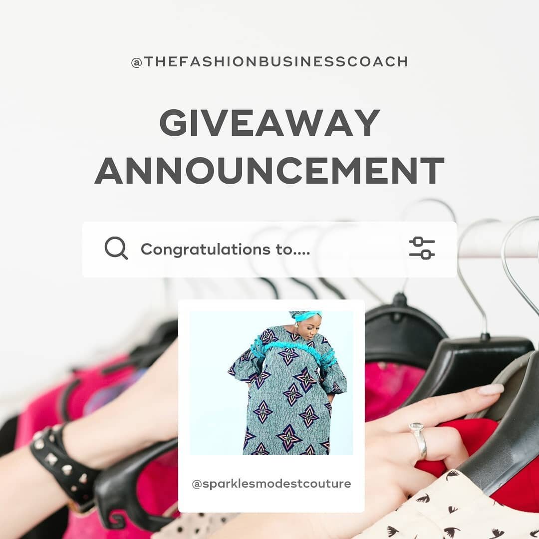 Congratulations @sparklesmodestcouture ! You are the winner of our 5 year celebration giveaway 🎉🎉

Thank you to everyone who participated! 

Didn't win? Stay tuned, next week we are posting the top Fashion Business Coach free resource roundup! 🤯