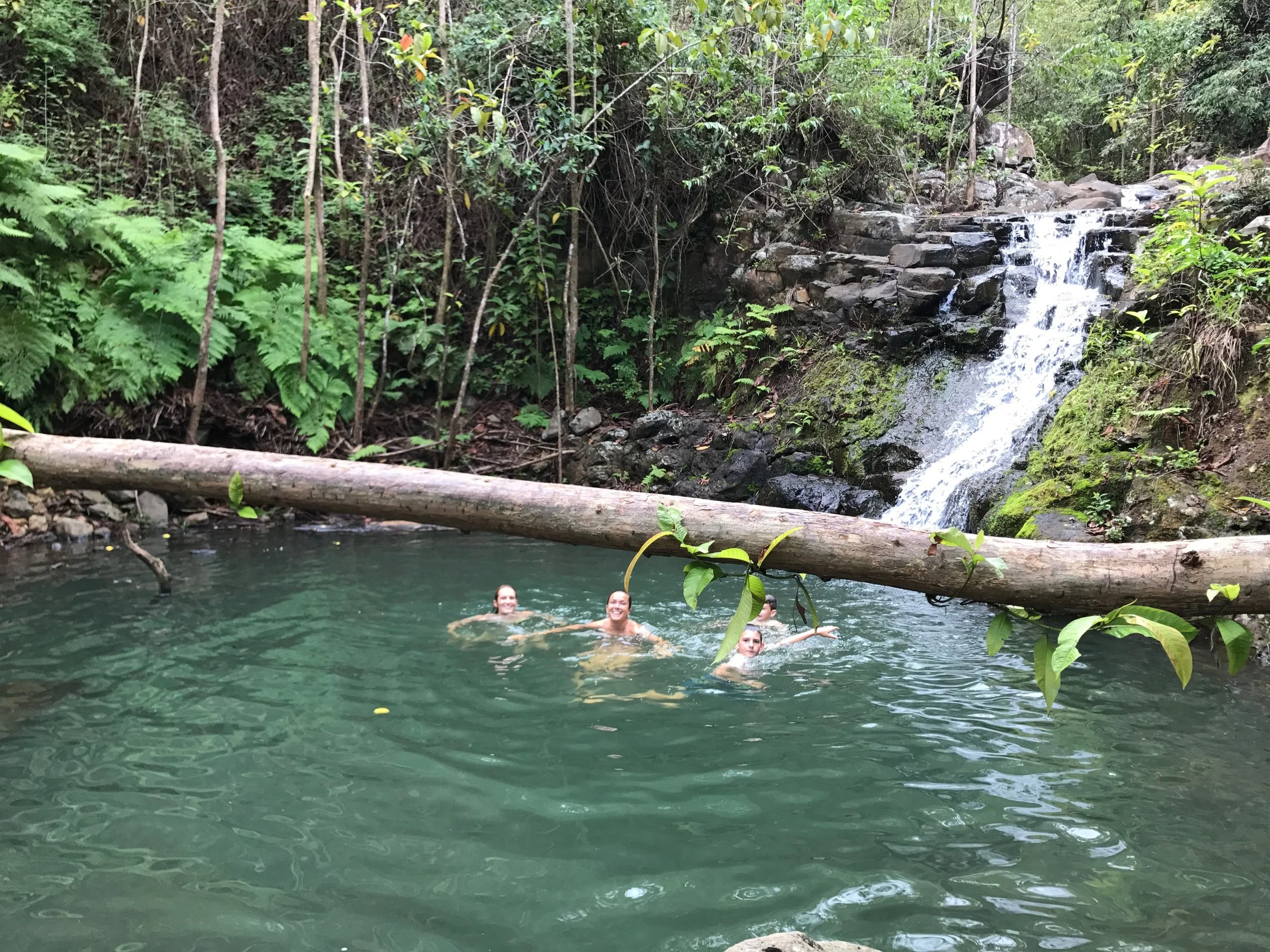 Cooling off in nature's bathtub.