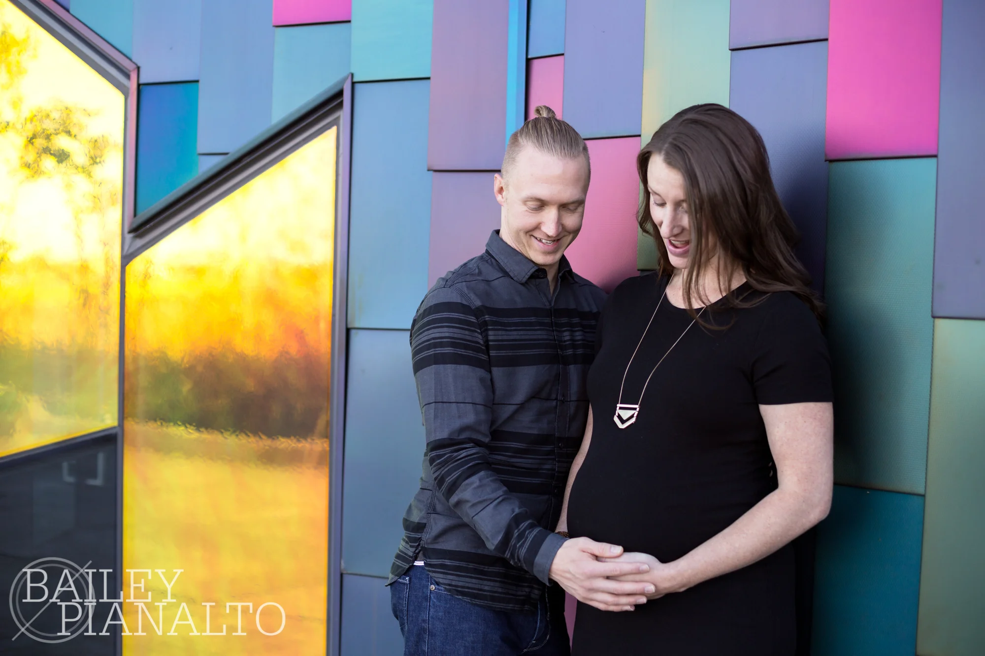 That moment when your baby kicks during your maternity photo shoot :)