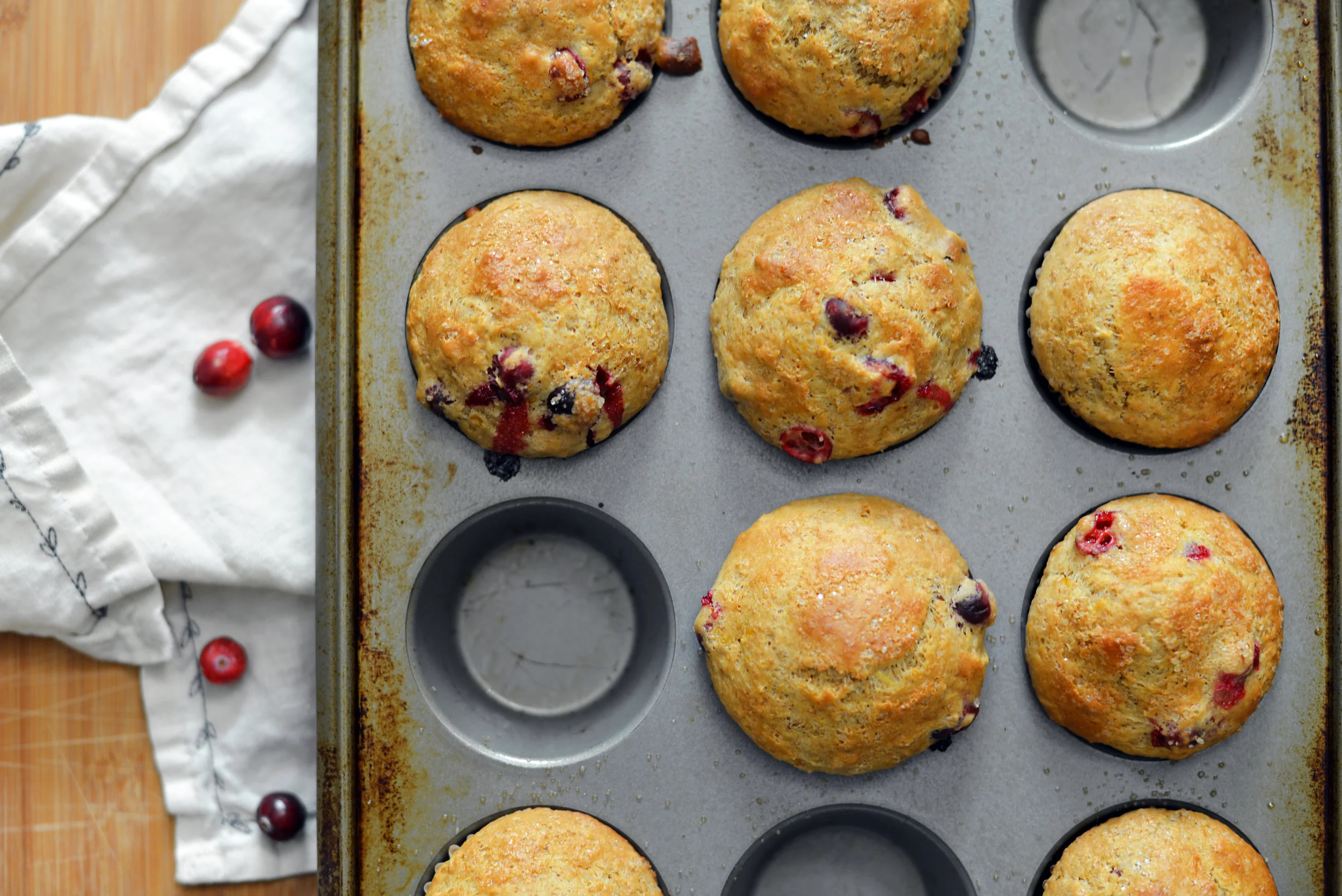 Cranberry Orange Muffins - Global Dish - Stephanie Arsenault