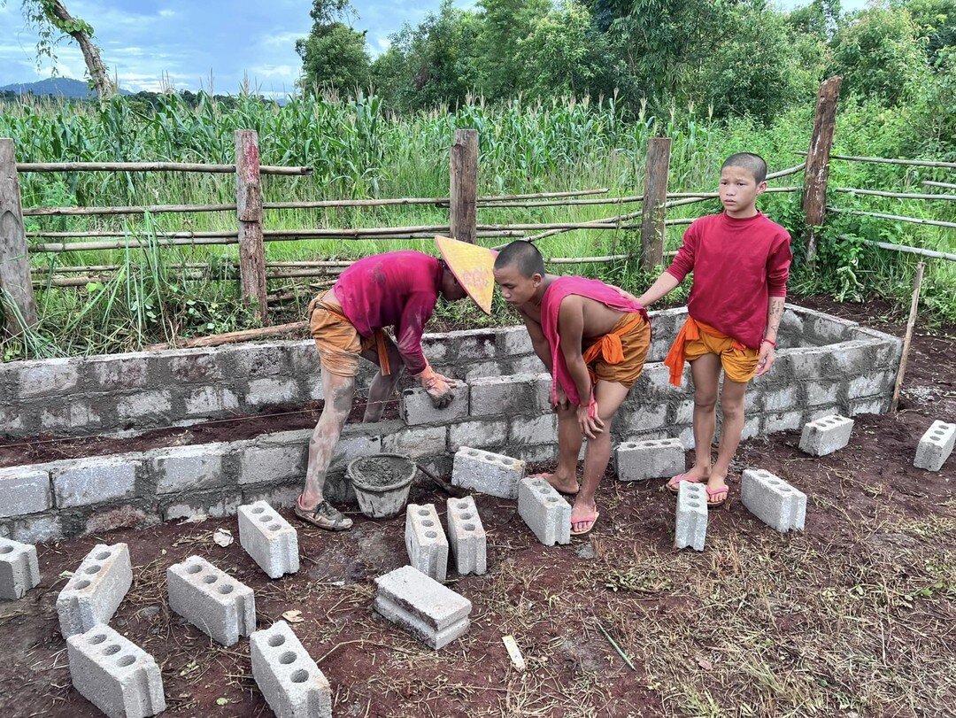 Ours LCA teams Start teach onjob training for  Novices how to build water tanks and toilet .When they Resign novice .they can do they professionsbown job.After all one they can use water tanks and toilet in khu pow village. 4000$ will used