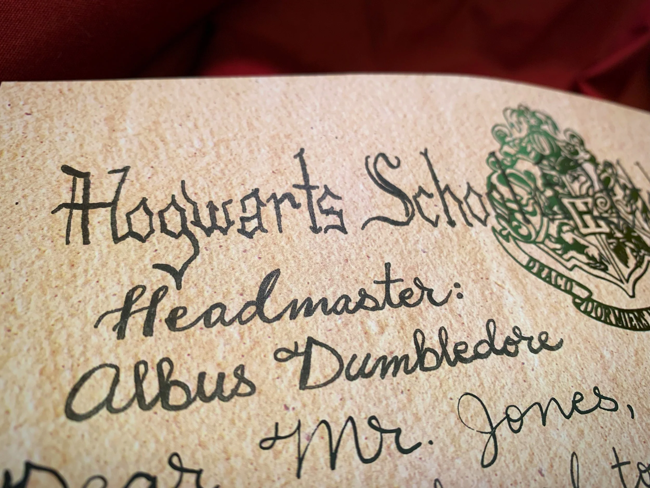 "Late" Wizard Acceptance Letter