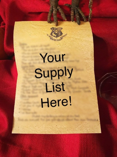 Completely Personalized Wizard Student Supply List