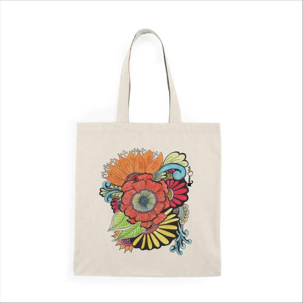"Emberly" Small Tote Bag - 15 Inch Canvas Tote