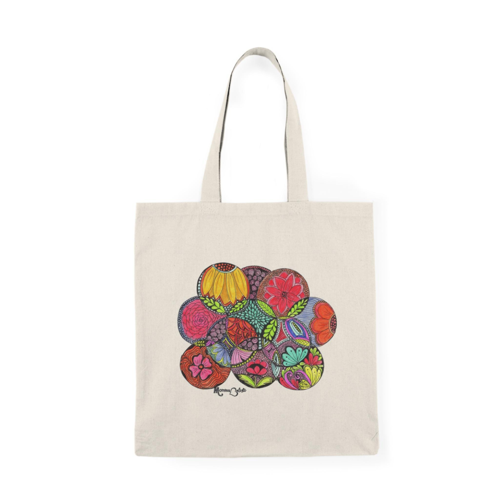 "Claudette" Small Tote Bag - 15 Inch Canvas Tote