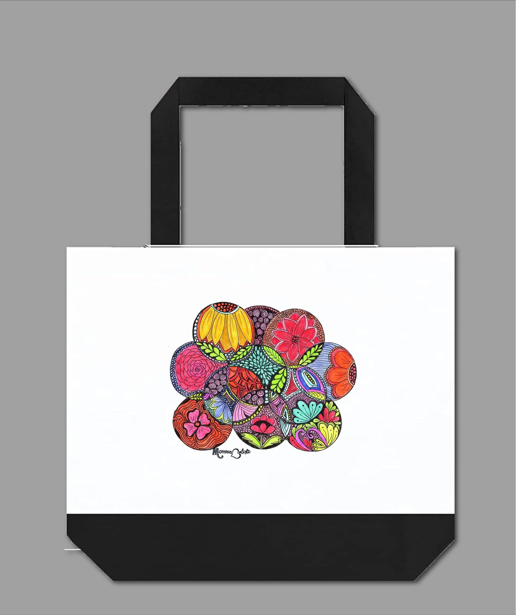 "Claudette" Large Tote Bag - Two-Tone 18" Canvas Tote