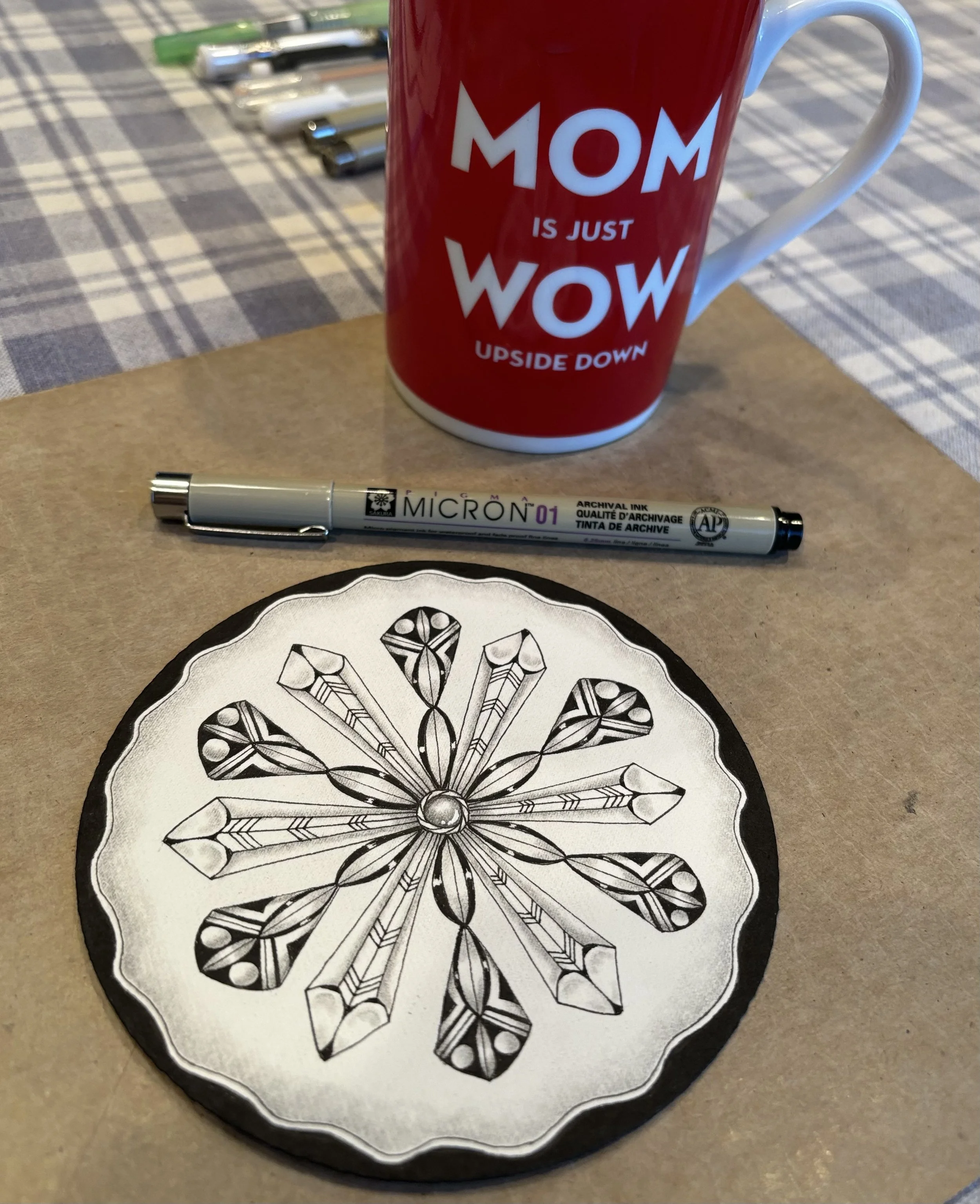 Let It Snow!  Zentangle Time