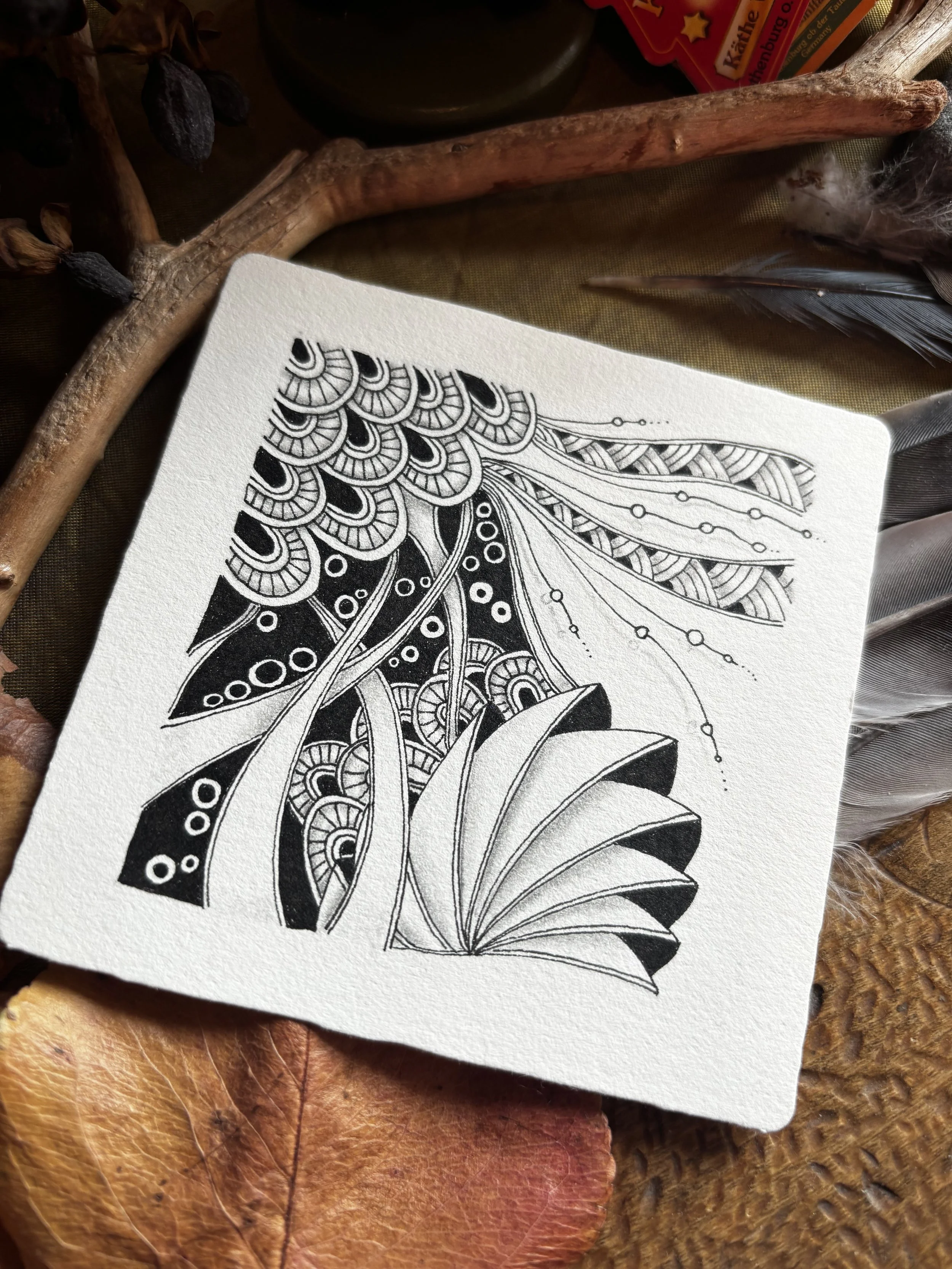 Online Class-Go With the Flow/Organic Tangles