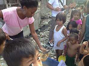Picture: Kristy serving the children of The Philippines during her 11 month mission to 11 countries