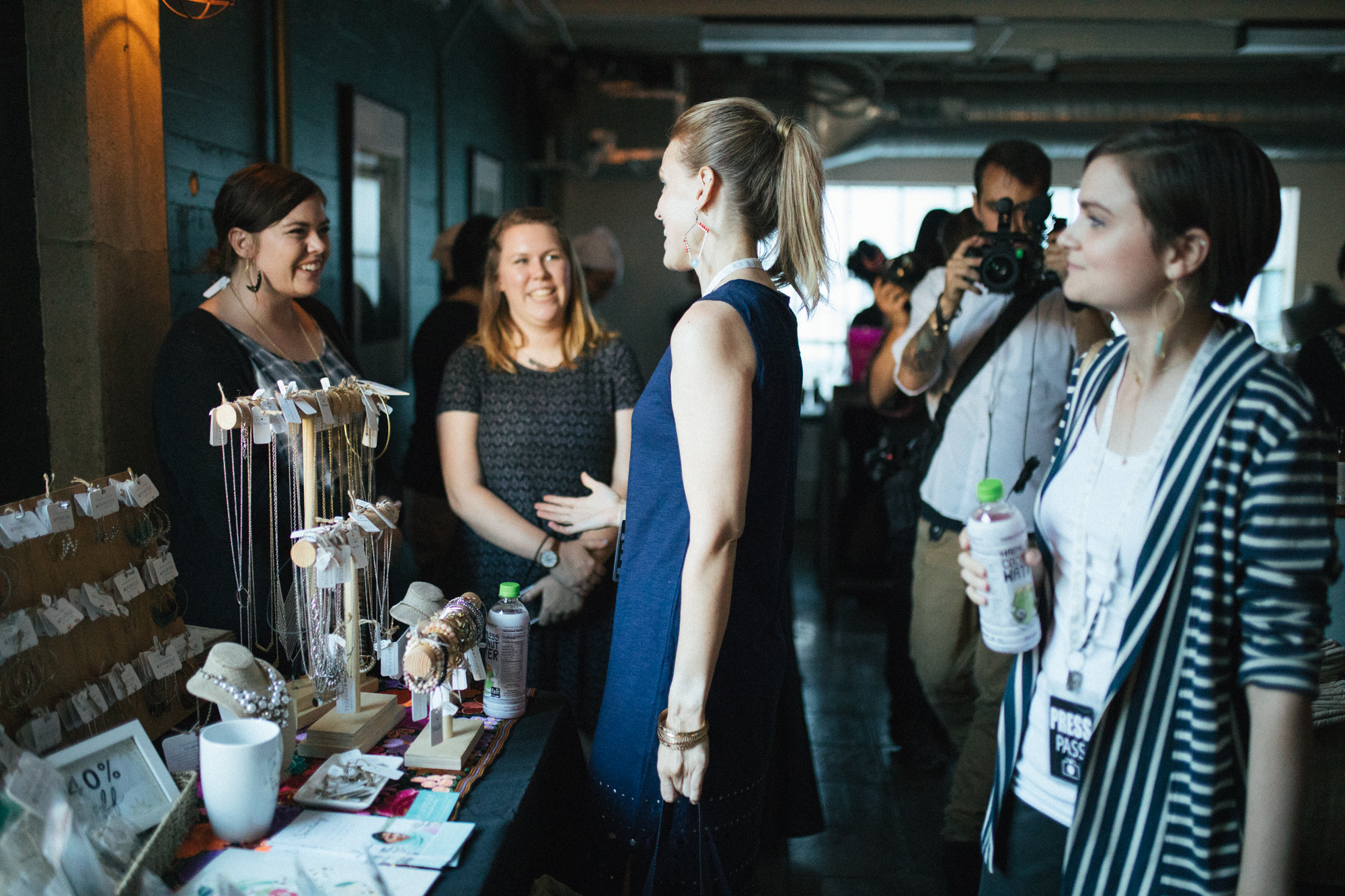Ashley C and Jessi B, from Purpose Jewelry DISCUSS fashion and freedom with Heather & jennifer. Photo: CECILY BREEDING