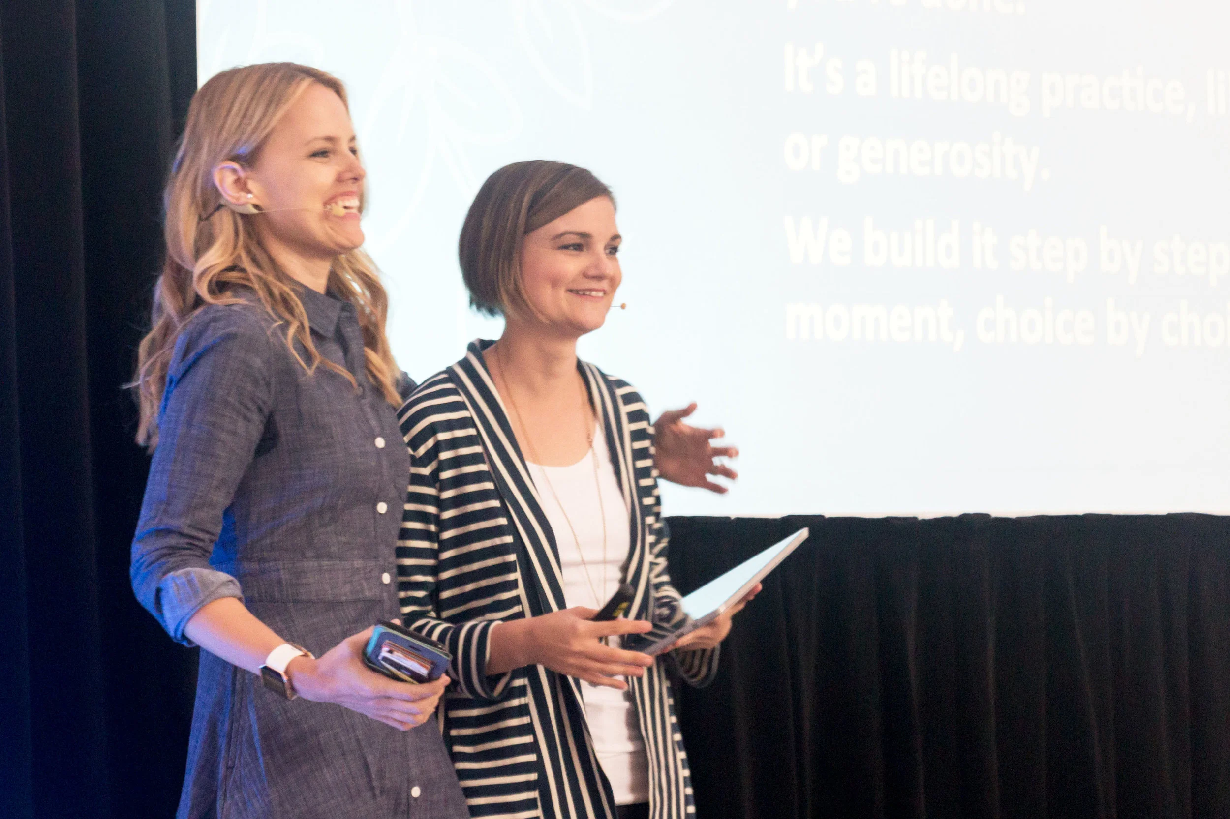 hEATHER (r) and Jennifer (L), SISTERS AND CO-FOUNDERS, SHE Changes Everything