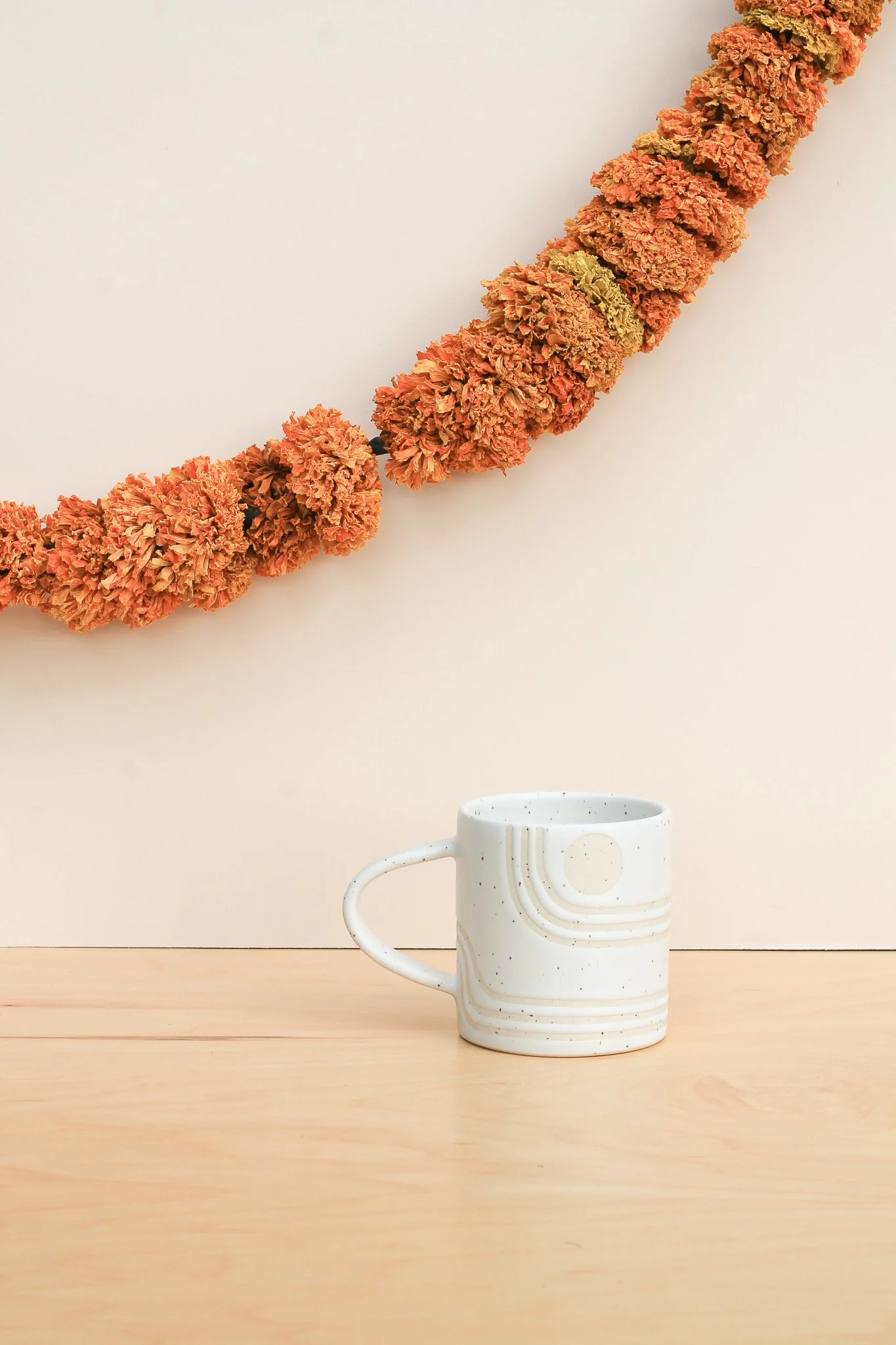 White on White Path Mug